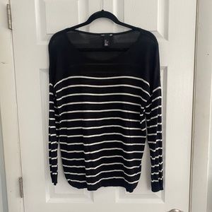 H&M long sleeve striped shirt